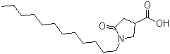 structure of CAS# 10054-21-4, 1-Dodecyl-5-oxopyrrolidine-3-carboxylic acid