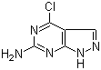 structure of CAS# 100644-65-3, 4-Chloro-1H-pyrazolo[3,4-d]pyrimidin-6-ylamine