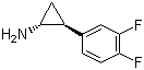 structure of CAS# 1006614-49-8, (1R,2S)-rel-2-(3,4-Difluorophenyl)cyclopropanamine