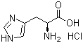 结构式 CAS# 1007-42-7, L-组氨酸盐酸盐