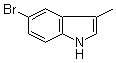 structure of CAS# 10075-48-6, 3-Methyl-5-bromoindole;5-Bromo-3-methyl-1H-indole; 5-Bromo-3-methylindole; 5-Bromoskatole; NSC 79234