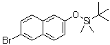 结构式 CAS# 100751-65-3, 叔丁基[(6-溴-2-萘基)氧基]二甲基硅烷