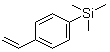 structure of CAS# 1009-43-4, 4-Trimethylsilylstyrene;Trimethyl(4-vinylphenyl)silane; Trimethyl(p-vinylphenyl)silane; p-(Trimethylsilyl)styrene