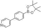 结构式 CAS# 1009033-87-7, 4-(4-吡啶基)苯硼酸频哪醇酯