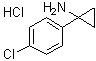 structure of CAS# 1009102-44-6, 1-(4-Chlorophenyl)cyclopropanamine hydrochloride
