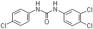 结构式 CAS# 101-20-2, 三氯卡班; 三氯卡巴; 康洁新; 3,4,4'-三氯均二苯脲; 3,4,4-三氯对称二苯脲
