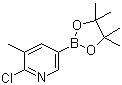 结构式 CAS# 1010101-07-1, 6-氯-5-甲基吡啶-3-硼酸频哪醇酯