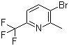 结构式 CAS# 1010422-53-3, 3-溴-2-甲基-6-(三氟甲基)吡啶