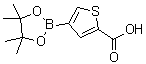 structure of CAS# 1010836-19-7, (2-Carboxythien-4-yl)boronic acid pinacol ester;4-(4,4,5,5-Tetramethyl-1,3,2-dioxaborolan-2-yl)-2-thiophenecarboxylic acid