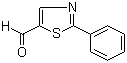 结构式 CAS# 1011-40-1, 2-苯基-1,3-噻唑-5-甲醛