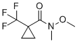 structure of CAS# 1011460-56-2, N-methoxy-N-methyl-1-(trifluoromethyl)cyclopropane-1-carboxamide