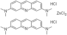 结构式 CAS# 10127-02-3, 碱性橙 14; 吖啶橙; 3,6-双(二甲基氨基)吖啶氯化锌盐酸盐