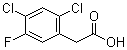 2,4-Dichloro-5-fluorophenylacetic acid molecular structure (CAS 10129-77-8)