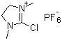 结构式 CAS# 101385-69-7, 2-氯-1,3-二甲基咪唑鎓六氟磷酸盐