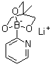 结构式 CAS# 1014717-10-2, 2-吡啶基硼酸三羟甲基乙烷酯锂盐