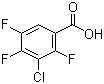 结构式 CAS# 101513-77-3, 2,4,5-三氟-3-氯苯甲酸; 3-氯-2,4,5-三氟苯甲酸