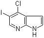 结构式 CAS# 1015610-31-7, 4-氯-5-碘-1H-吡咯并[2,3-b]吡啶
