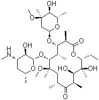structure of CAS# 101666-68-6, N-Demethylclarithromycin;3