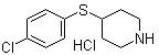 结构式 CAS# 101798-64-5, 4-[(4-氯苯基)硫基]哌啶盐酸盐