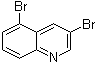 结构式 CAS# 101861-59-0, 3,5-二溴喹啉