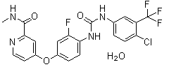 结构式 CAS# 1019206-88-2, 瑞格菲尼水合物