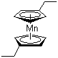 structure of CAS# 101923-26-6, Bis(ethylcyclopentadienyl)manganese;1,1'-Diethylmanganocene