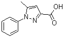 5-Methyl-1-phenyl-1H-pyrazole-3-carboxylic acid molecular structure (CAS 10199-57-2)