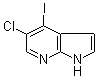 结构式 CAS# 1020056-77-2, 5-氯-4-碘-1H-吡咯并[2,3-b]吡啶