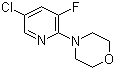 结构式 CAS# 1020253-17-1, 4-(5-氯-3-氟-2-吡啶基)吗啉