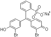 structure of CAS# 102185-50-2, Bromophenol Red sodium salt;5',5''-Dibromophenolsulfonphthalein sodium salt