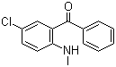结构式 CAS# 1022-13-5, 2-甲氨基-5-氯二苯甲酮