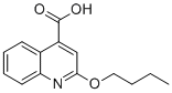 structure of CAS# 10222-61-4, 2-butoxyquinoline-4-carboxylic Acid