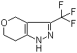 structure of CAS# 1022931-45-8, 3-(Trifluoromethyl)-1,4,6,7-tetrahydropyrano[4,3-c]pyrazole;1,4,6,7-Tetrahydro-3-(trifluoromethyl)pyrano[4,3-c]pyrazole