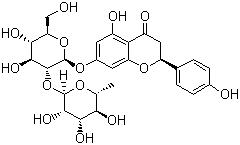 结构式 CAS# 10236-47-2, 柚皮苷; 柚甙; 川陈皮素; 橙皮甙