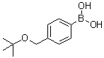 结构式 CAS# 1024017-53-5, 4-(叔丁氧基甲基)苯硼酸