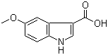 结构式 CAS# 10242-01-0, 5-甲氧基吲哚-3-羧酸