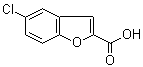 结构式 CAS# 10242-10-1, 5-氯-1-苯并呋喃-2-甲酸