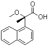 structure of CAS# 102691-93-0, (S)-2-Methoxy-2-(1-naphthyl)propanoic acid;(S)-2-Methoxy-2-(1-naphthyl)propionic acid