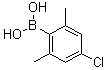结构式 CAS# 1027045-31-3, B-(4-氯-2,6-二甲基苯基)硼酸