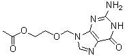 结构式 CAS# 102728-64-3, 9-(2-乙酰氧基乙氧基甲基)鸟嘌呤