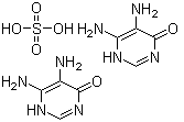 structure of CAS# 102783-18-6, 4,5-Diamino-6-hydroxyprimidine hemisulfate;5,6-Diamino-4(1H)-pyrimidinone sulfate; 5,6-Diamino-4(3H)-pyrimidinone sulfate