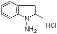 structure of CAS# 102789-79-7, 1-Amino-2-methylindoline hydrochloride;2,3-Dihydro-2-methyl-1H-indol-1-amine hydrochloride