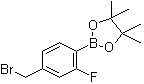 结构式 CAS# 1029439-49-3, 4-溴甲基-2-氟苯硼酸频哪醇酯