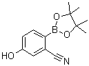 结构式 CAS# 1029439-74-4, 5-羟基-2-(4,4,5,5-四甲基-1,3,2-二氧硼杂环戊烷-2-基)苯甲腈