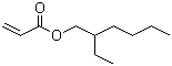 structure of CAS# 103-11-7, 2-Ethylhexyl acrylate;2-Ethylhexyl propenoate; 2-Propenoic acid 2-ethylhexyl ester; 2-Propenoic acid octyl ester
