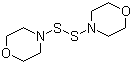 structure of CAS# 103-34-4, 4,4'-Dithiodimorpholine;Morpholine N,N'-disulfide