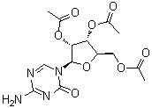 structure of CAS# 10302-78-0, 2',3',5'-Triacetyl-5-azacytidine;NSC 291930