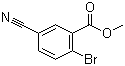 structure of CAS# 1031927-03-3, 2-Bromo-5-cyanobenzoic acid methyl ester