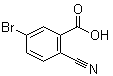 结构式 CAS# 1032231-28-9, 5-溴-2-氰基苯甲酸