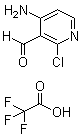 structure of CAS# 1032350-07-4, 4-Amino-2-chloro-3-pyridinecarboxaldehyde 2,2,2-trifluoroacetate